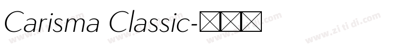 Carisma Classic字体转换